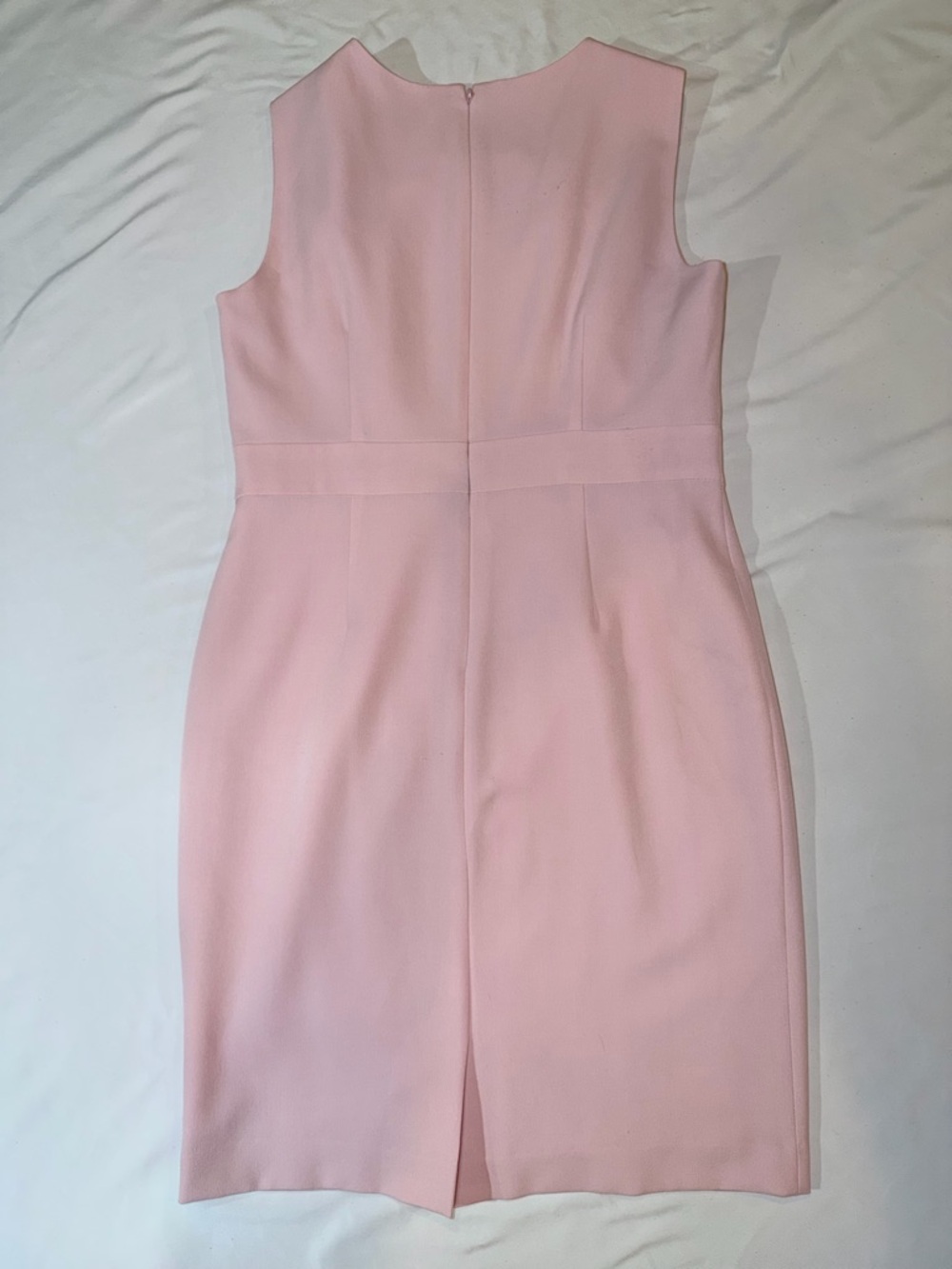 Kasper Sleeveless Midi Sheath Dress in Pale Pink - Picture 4 of 4
